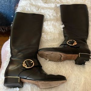 Tory Burch tall leather boots size 7